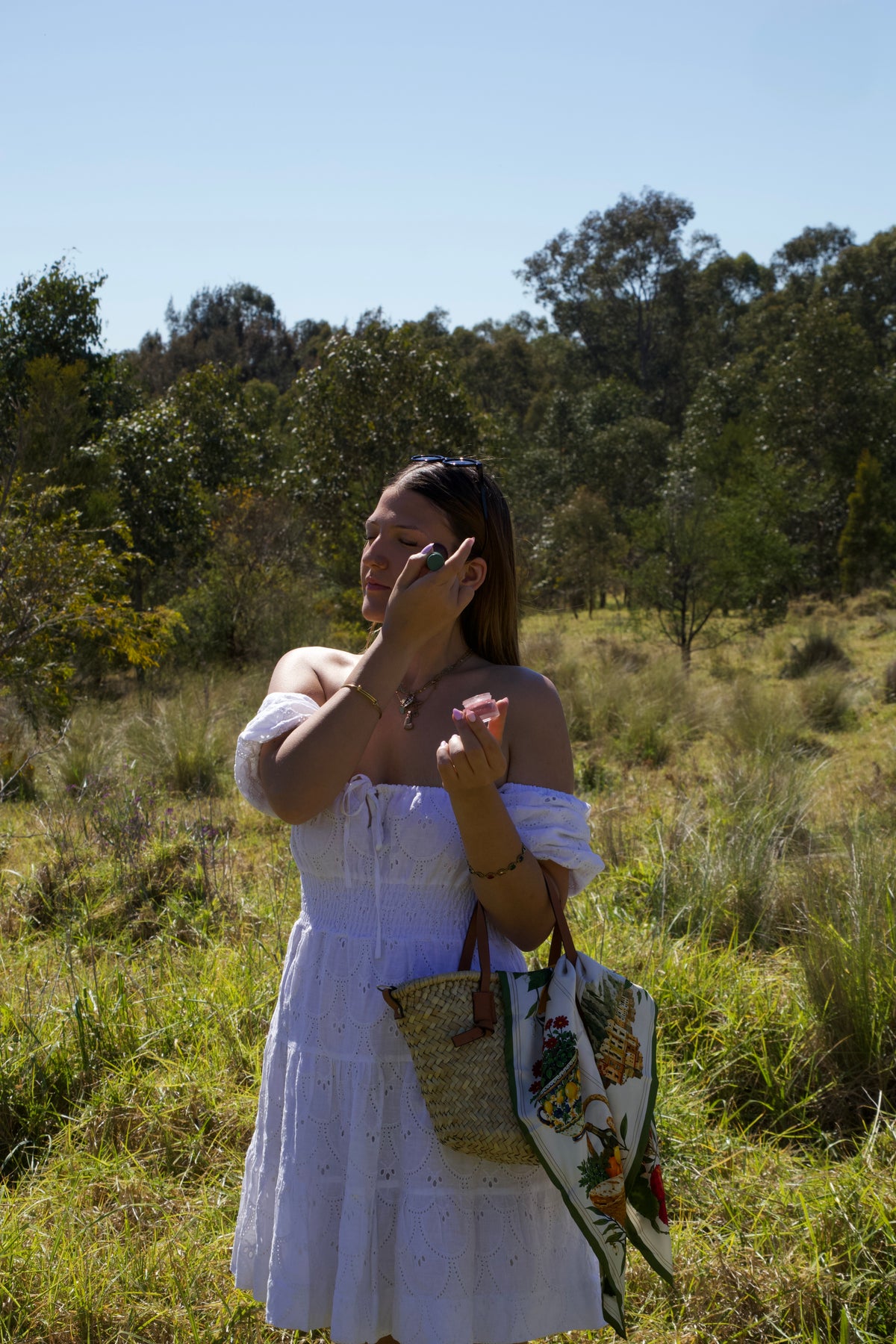 Under the Southern Sun Mulberry Silk Scarf